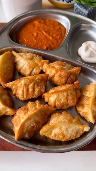 chicken fry momo